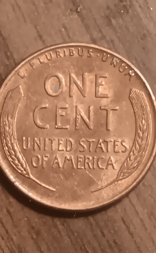 1955 S DD wheat penny